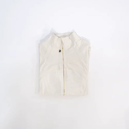 New Gold Zipper Slimming Jacket Yoga Stand up Collar Jacket Slim Fit Quick Drying Sports Thin Design Twilight Rose Gold Summer