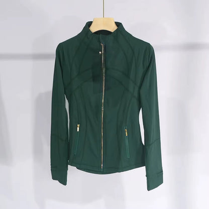 Calvara™ Slim Gold-Zip Yoga Jacket