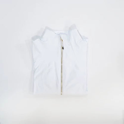 New Gold Zipper Slimming Jacket Yoga Stand up Collar Jacket Slim Fit Quick Drying Sports Thin Design Twilight Rose Gold Summer